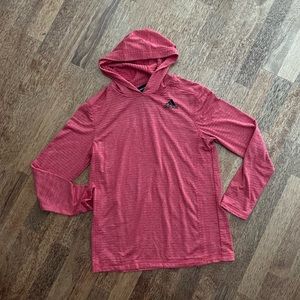 Adidas Hoodie Shirt Pullover Long Sleeve Boys 18 XL Red EUC